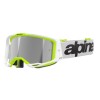 Ochelari motocross   ALPINESTARS VISION 8 WORDMARK WHITE YLLW FLUO Mirror SILVER