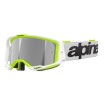 Ochelari motocross   ALPINESTARS VISION 8 WORDMARK WHITE YLLW FLUO Mirror SILVER thumb