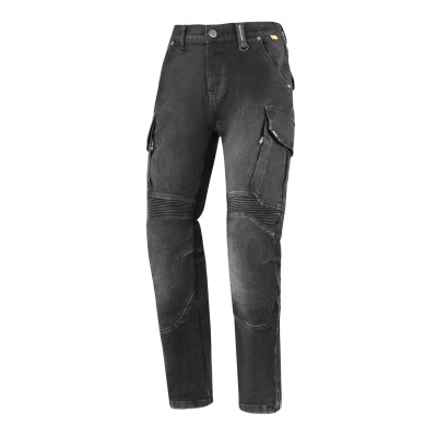 Blugi moto SECA SQUARE II WASHED BLACK