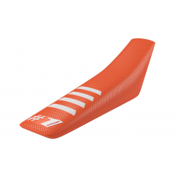 Husă universală pentru scaun ONEGRIPPER RIBBED Orange/White