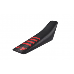 Husă universală pentru scaun ONEGRIPPER RIBBED Black/Red