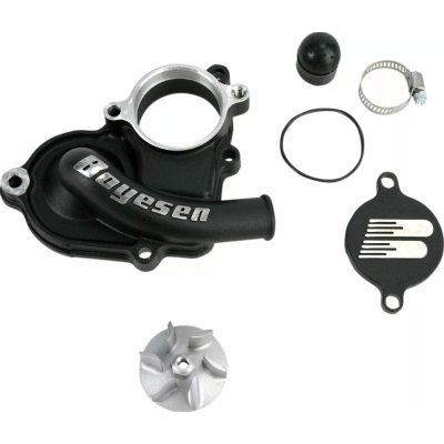 Capac și rotor pompă de apă din aluminiu BOYESEN COVER WATER PUMP RMZ450 Black Capac și rotor pompă de apă din aluminiu BOYESEN COVER WATER PUMP RMZ450 Black
