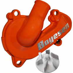 Capac și rotor pompă de apă din aluminiu BOYESEN COVER/IMP WAT PUMP KTM Orange