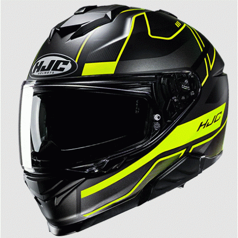 Casca moto HJC i71 IORIX NEON YELLOW Casca moto HJC i71 IORIX NEON YELLOW