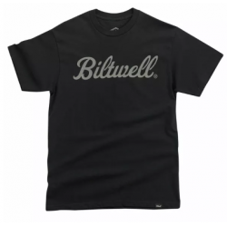 Tricou moto  BILTWELL TEE SCRIPT GREY BK