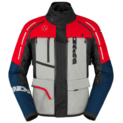 Geacă moto din textil SPIDI 4 SEASON V3 BLUE/ICE/RED