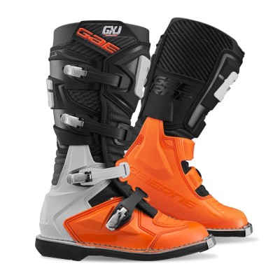 Cizme motocross pentru copii  GAERNE GX-J BLACK/ORANGE