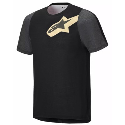 Tricou pentru ciclism ALPINESTARS SS A-DURA LIPAN BLACK