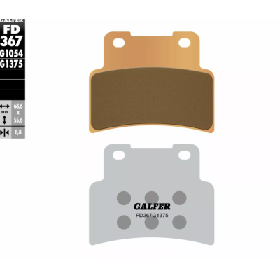  Plăcuțe moto față Galfer SINTERED COMPOUND FD367G1375