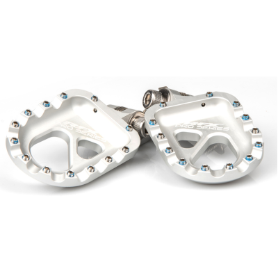 Scarite moto RFX Pro CNC Aluminium Trials Footrest (Silver) Universal - Gas Gas/Beta/Sherco/Montesa