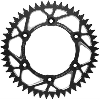 Roată dințată spate RFX Pro Series Elite Black Aluminium Rear Sprocket RM-Z 250/450 - 520 48T