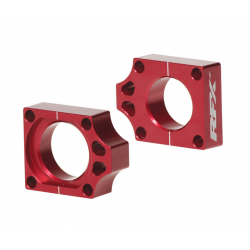 Bucșă bloc pentru axa spate  RFX Pro Rear Axle Adjuster Blocks (Red) Honda CR 125R/250R 02-07 CRF 250R 04-09