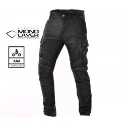 Blugi moto TRILOBITE ACID SCRAMBLER 2.0 BLACK AAA