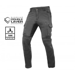 Blugi moto TRILOBITE ACID SCRAMBLER 2.0 GREY DOUBLELAYER AAA