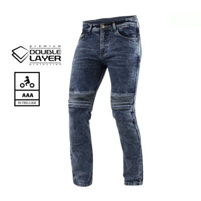 Blugi moto TRILOBITE MICAS DOUBLELAYER BLUE AAA