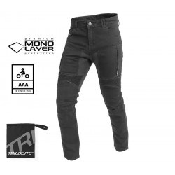 Blugi moto TRILOBITE 2461 PARADO MONOLAYER AAA BLACK 