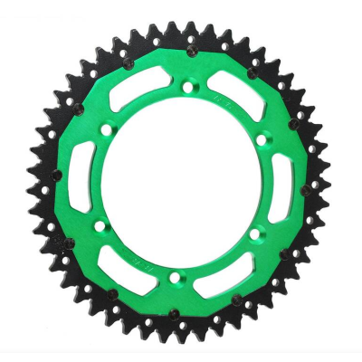 Roată dințată spate RFX Pro Series Armalite Double Compound Rear Sprocket (Steel/Aluminium) KX 2025 - 520 48T (Green)