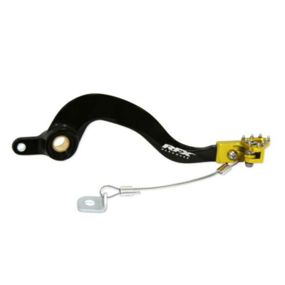 Manetă frână spate RFX Pro ST Rear Brake Lever (H/A Black/Yellow) - Suzuki RMZ250/450