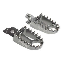 Scarite RFX Pro Footrests (Graphite) - Suzuki RMZ250/450