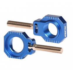 Bucșă bloc pentru axa spate  RFX Pro 2 Rear Axle Adjuster Blocks (Blue) Husqvarna FC/TC 17-22