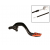 Manetă frână spate  RFX Pro ST Rear Brake Lever (Hard Anodised Black/Orange) - KTM65 thumb
