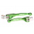 Set de manete RFX Race Forged Flexible Lever Set (Green) Kawasaki KXF250/450 13-16 thumb