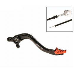 Manetă frână spate  RFX Pro ST Rear Brake Lever (Black/Orange) - KTM SX85