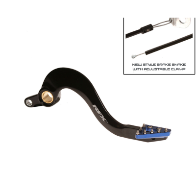 Manetă frână spate  RFX Pro ST Rear Brake Lever (Hard Anodised Black/Blue) - Yamaha YZF/WRF 450