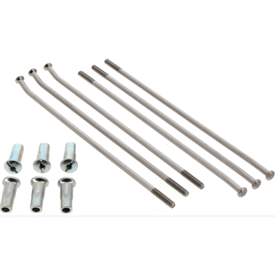 Spițe și nipluri RFX 17" Spokes set - Silver/Silver 36 spokes