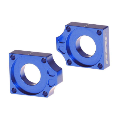 Bucșă bloc pentru axa spate RFX Pro Rear Axle Adjuster Blocks BLUE Husq FE 250/350/450 / TE 300 23-25 Bucșă bloc pentru axa spate RFX Pro Rear Axle Adjuster Blocks BLUE Husq FE 250/350/450 / TE 300 23-25