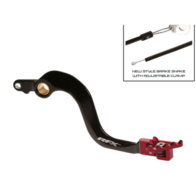 Manetă frână spate  RFX Pro FT Rear Brake Lever (Black/Red) - Honda CR250R 02-07