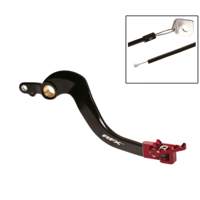 Manetă frână spate RFX Pro FT Rear Brake Lever (Black/Red) - Honda CRFX250 04-19