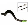 Manetă frână spate RFX Pro ST Rear Brake Lever (Black/Green) - Kawasaki KX250 05-08
