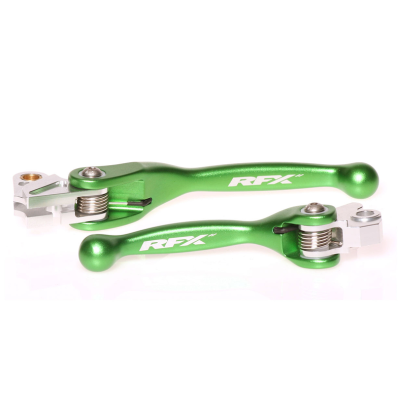Set de manete   RFX Race Forged Flexible Lever Set (Green) KXF250/450 04-12 / YZ125/250 01-07 YZF250 01-06 YZF426/450 01-07