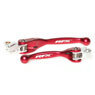 Set de manete RFX Race Forged Flexible Lever Set (Red) KXF250/450 04-12 / YZ125/250 01-07 YZF250 01-06 YZF426/450 01-07
