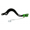 Manetă frână spate  RFX Pro FT Rear Brake Lever (Black/Green) - Kawasaki KXF250 05-20