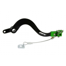 Manetă frână spate  RFX Pro FT Rear Brake Lever (Black/Green) - Kawasaki KXF250 05-20