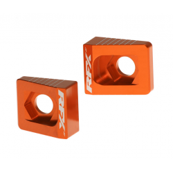 Bucșă bloc pentru axa spate RFX Pro Rear Axle Adjuster Blocks (Orange) - KTM 65 02-15