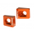 Bucșă bloc pentru axa spate RFX Pro Rear Axle Adjuster Blocks (Orange) - KTM 65 02-15 thumb