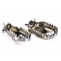Scarite moto RFX Pro Series Anti-Mud Footrests - Titanium Fantic/Yamaha YZ 250F 24-25 / 450F 23-25 Scarite moto RFX Pro Series Anti-Mud Footrests - Titanium Fantic/Yamaha YZ 250F 24-25 / 450F 23-25