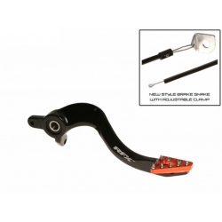 Manetă de frână spate  RFX Pro ST Rear Brake Lever (Hard Anodised Black/Orange) - KTM SX/SX-F 125-525 Manetă de frână spate  RFX Pro ST Rear Brake Lever (Hard Anodised Black/Orange) - KTM SX/SX-F 125-525
