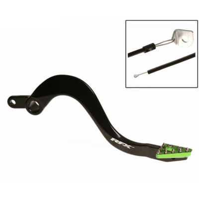 Manetă de frână spate RFX Pro ST Rear Brake Lever (Hard Anodised Black/Green) KXF 250 05-20 Manetă de frână spate RFX Pro ST Rear Brake Lever (Hard Anodised Black/Green) KXF 250 05-20
