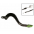 Manetă de frână spate  RFX Pro ST Rear Brake Lever (Hard Anodised Black/Green) KXF 250 05-20 thumb