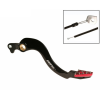 Manetă de frână spate  RFX Pro ST Rear Brake Lever (Hard Anodised Black/Red) - Honda CRF250/450