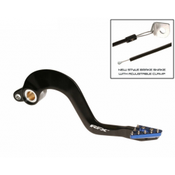 Manetă de frână spate  RFX Pro ST Rear Brake Lever (Hard Anodised Black/Blue) - Yamaha YZ125/250