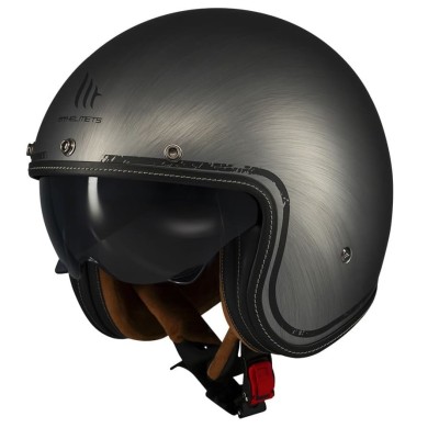Cască pentru scuter MT LE MANS 2 S SV SCRATCHED CHROME