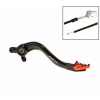 Manetă de frână spate RFX Pro ST Rear Brake Lever (Hard Anodised Black/Orange) - KTM SX/EXC250