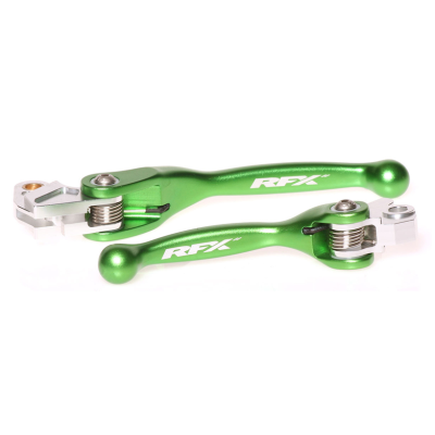 Set de manete RFX Race Forged Flexible Lever Set (Green) KX65/85/100 00-16 KX125/250 00-08