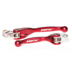 Set de manete  RFX Race Forged Flexible Lever Set (Red) RMZ250/450 07-16 KX65/85/100 00-16 KX125/250