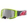 Ochelari de motocross ALPINESTARS SUPERTECH CORP YELLOW FLUO Red/ Mirror SILVER